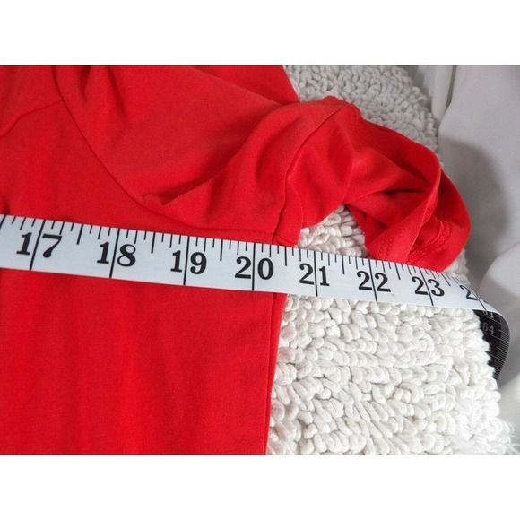 Lane Bryant Womens Red Short Sleeve Surplice Neck Pullover Mini Dress Size 14/16 - Picture 6 of 6
